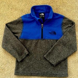 Boys XXS North Face, Fleece Zip Pullover